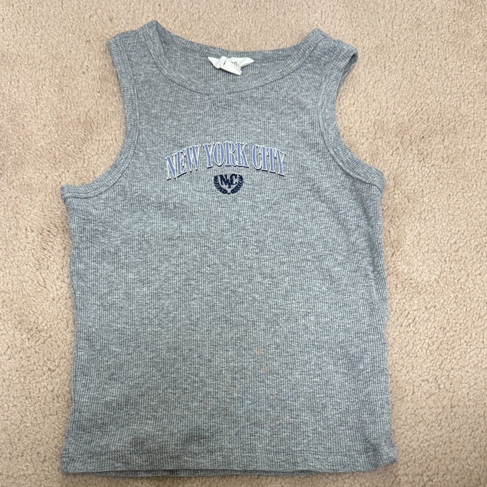 Gray NYC Kids Tank Top